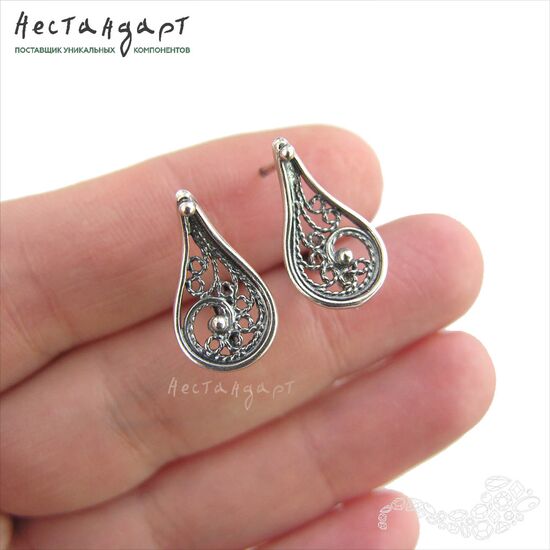 Швензы Oriental Silver Plated 18х10 мм (пара), изображение 2