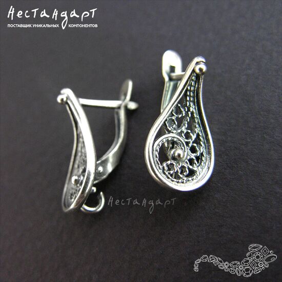 Швензы Oriental Silver Plated 18х10 мм (пара), изображение 3