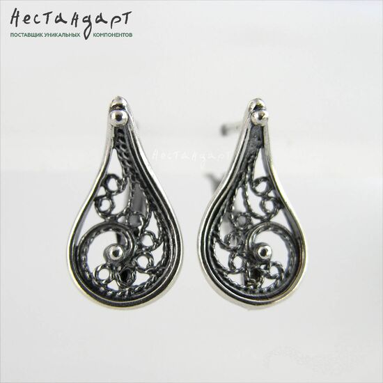 Швензы Oriental Silver Plated 18х10 мм (пара), изображение 4