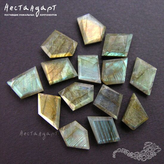 Лабрадор натуральный Geometric 12-15 мм
