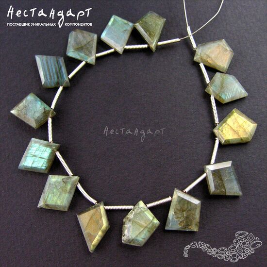 Лабрадор натуральный Geometric 12-15 мм, изображение 2