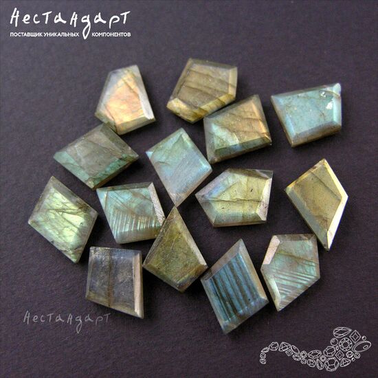 Лабрадор натуральный Geometric 12-15 мм, изображение 4