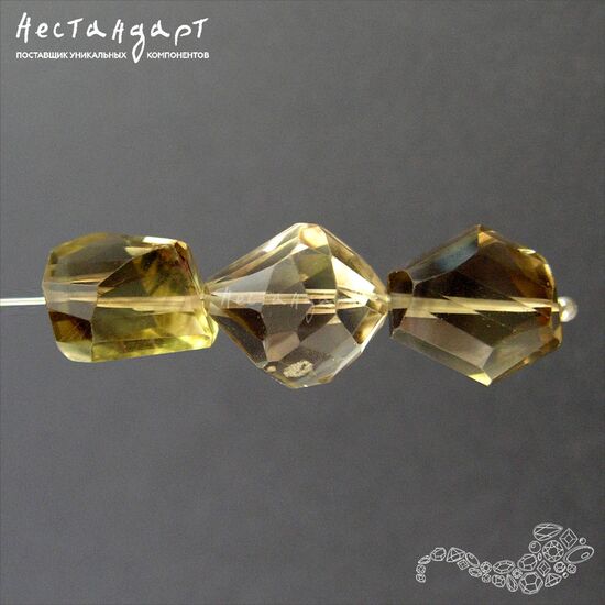 Цитрин натуральный дымчатый Cut Desired 11-15 мм, изображение 3