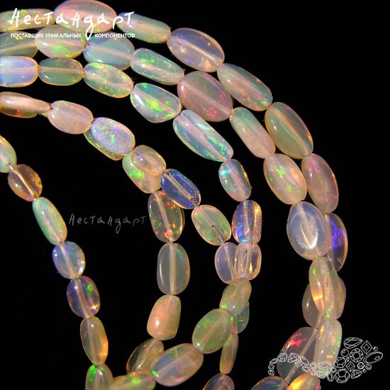 Опал эфиопский натуральный 5-6 мм (уп.5 шт.)