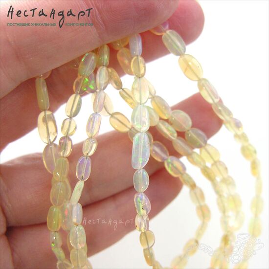 Опал эфиопский натуральный 5-6 мм (уп.5 шт.), изображение 4