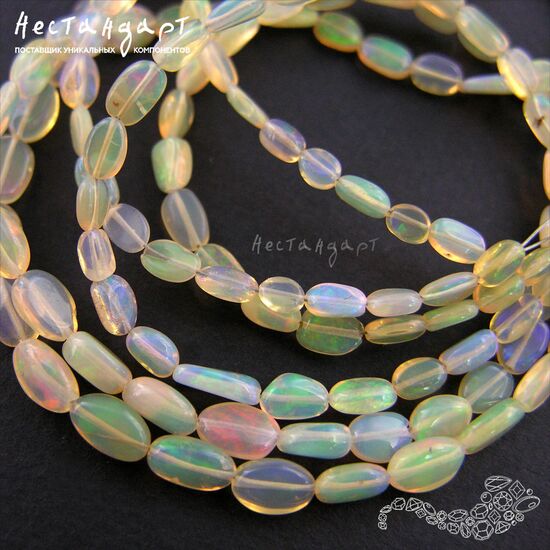 Опал эфиопский натуральный 5-6 мм (уп.5 шт.), изображение 6