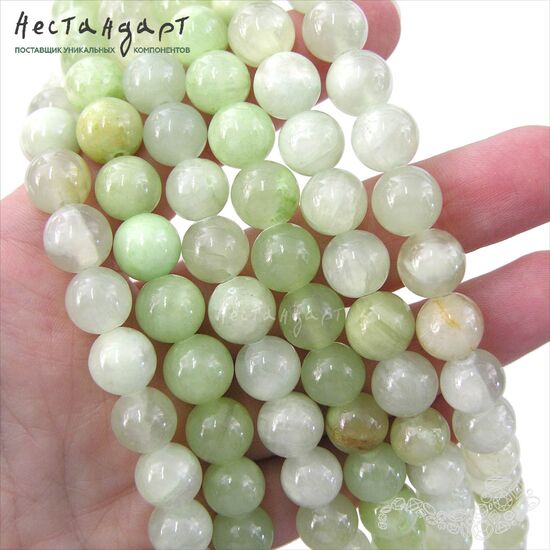 Кальцит натуральный гладкий 10 мм (уп. 10 шт.), изображение 2