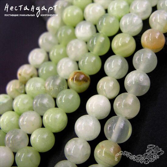 Кальцит натуральный гладкий 10 мм (уп. 10 шт.), изображение 3