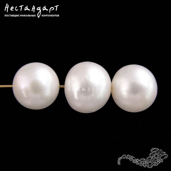 Жемчуг натуральный Мajestic White 11-14 мм, изображение 3