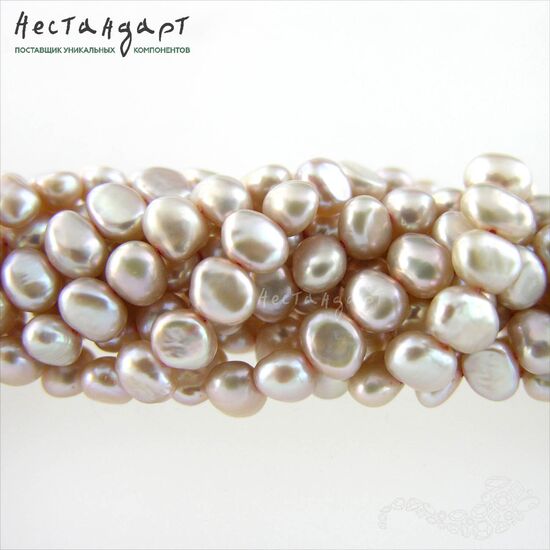 Жемчуг натуральный Rose Nude 6-7 мм (нить 38 см)