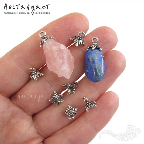 Концевик-пустышка Acanthus Sterling Silver 7х8 мм, изображение 2