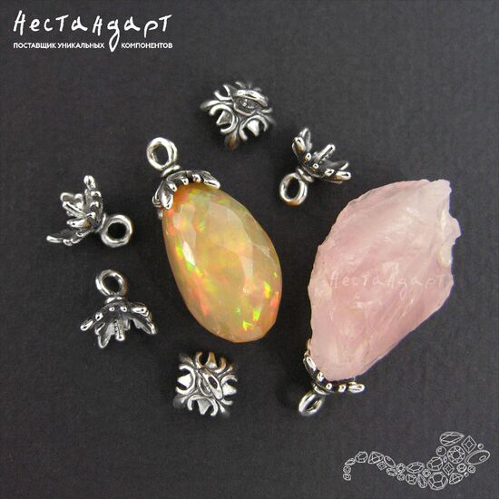 Концевик-пустышка Acanthus Sterling Silver 7х8 мм, изображение 3