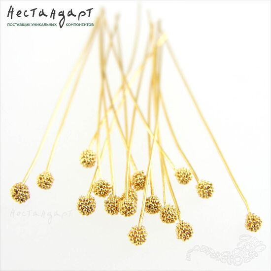 Декоративный пин Dandelion Vermeil Sterling Silver 53х0,53 мм, изображение 3