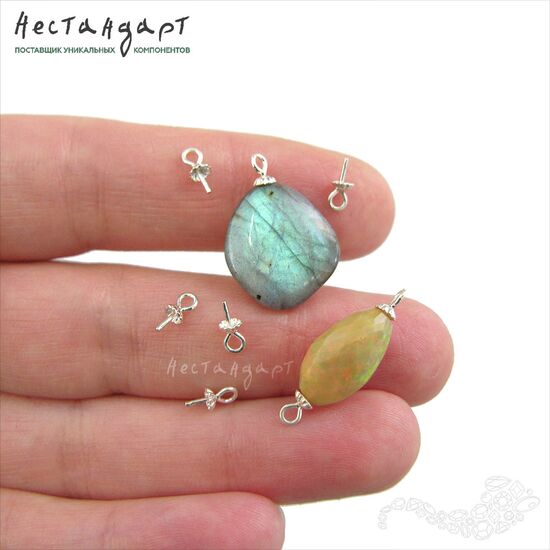 Концевик со штифтом Flower cup Sterling Silver 3 мм, изображение 2