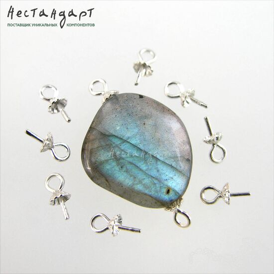 Концевик со штифтом Flower cup Sterling Silver 3 мм, изображение 3