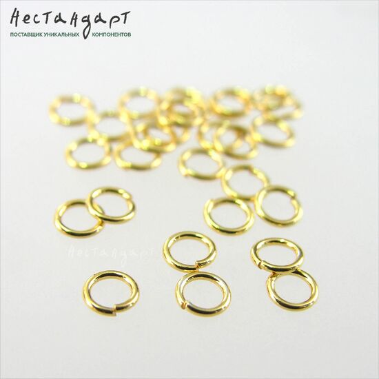 Кольцо разъемное Vermeil Sterling Silver 4х0,64 мм