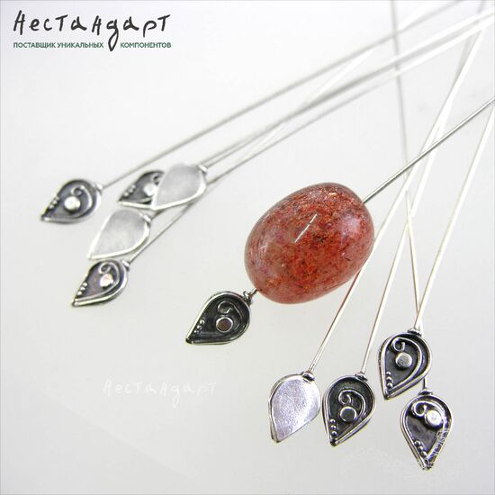 Декоративный пин Nordic Sterling Silver 76х0,6 мм