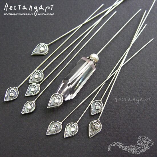 Декоративный пин Nordic Sterling Silver 76х0,6 мм, изображение 3