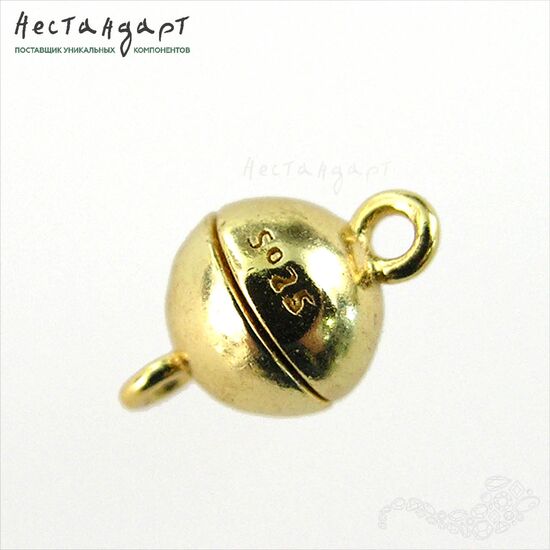 Замок магнитный Sfera Vermeil Sterling Silver 6х10 мм