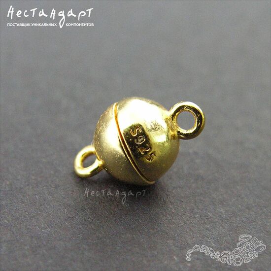 Замок магнитный Sfera Vermeil Sterling Silver 6х10 мм, изображение 3