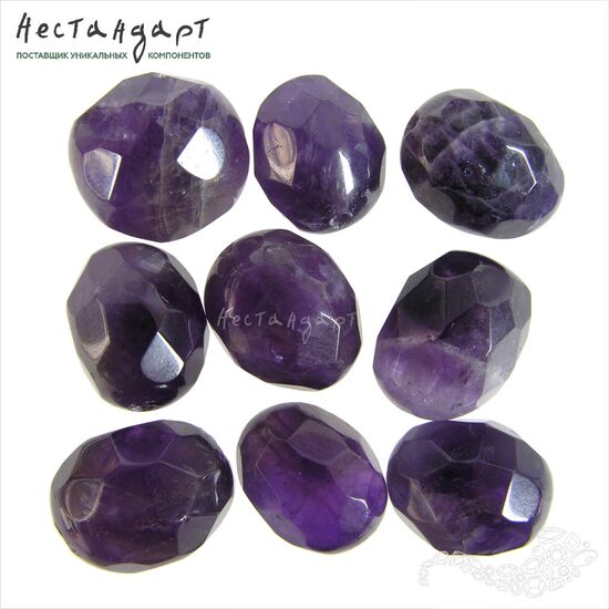 Аметист натуральный Viola Chevron 16-19 мм