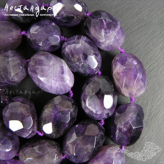 Аметист натуральный Viola Chevron 16-19 мм, изображение 4