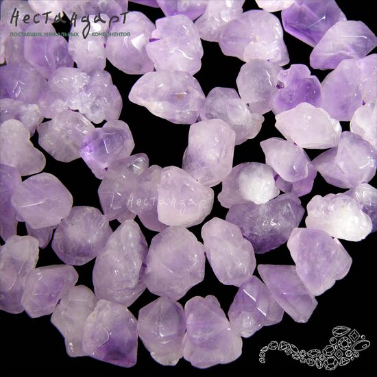 Аметист натуральный кристаллы и сростки 11-19 мм (уп. 7 шт.), изображение 3