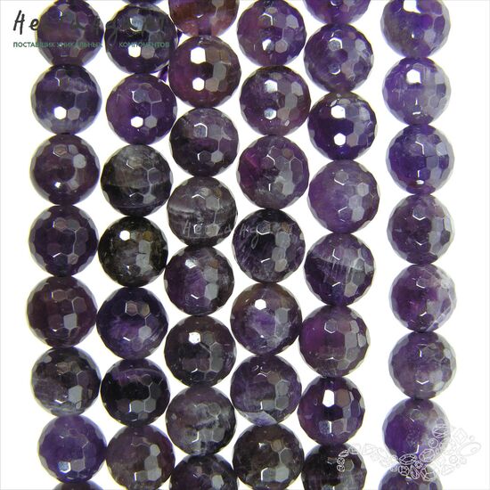 Аметист натуральный с ювелирной огранкой 8 мм (уп.6 шт.)