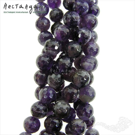 Аметист натуральный с ювелирной огранкой 8 мм (уп.6 шт.), изображение 5