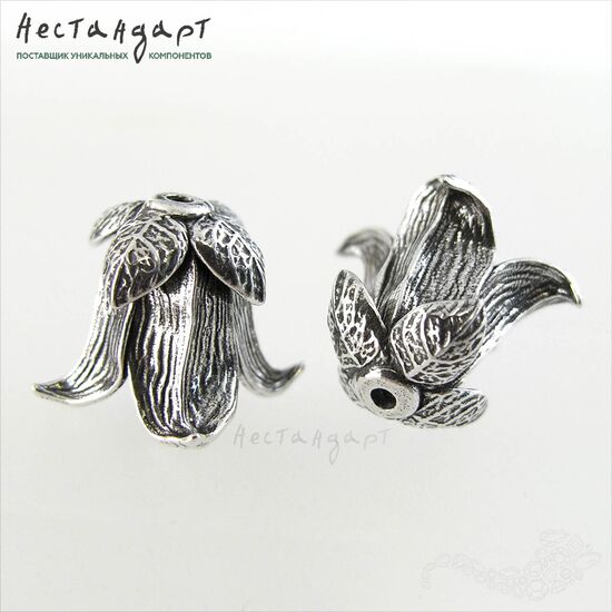Чашечки для бусин Bellflower Sterling Silver 13 мм, изображение 3