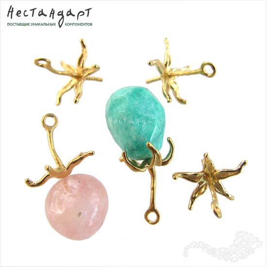 Концевик-пустышка Framboise Gold Plated 19 мм, изображение 5