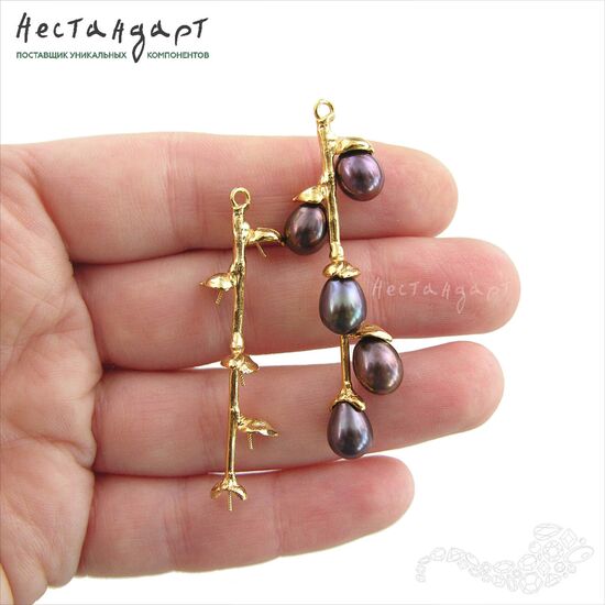 Подвеска со штифтами Willow Gold Plated 48 мм, изображение 2