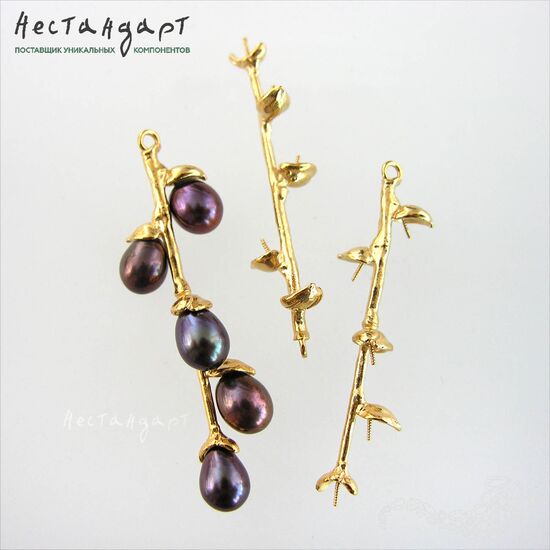 Подвеска со штифтами Willow Gold Plated 48 мм, изображение 3