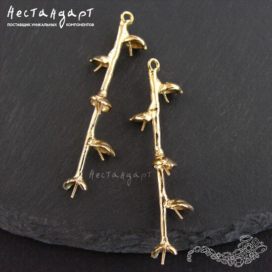 Подвеска со штифтами Willow Gold Plated 48 мм, изображение 4