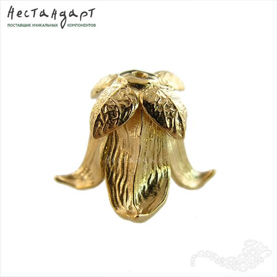 Чашечки для бусин Bellflower Gold Plated 13 мм, изображение 2