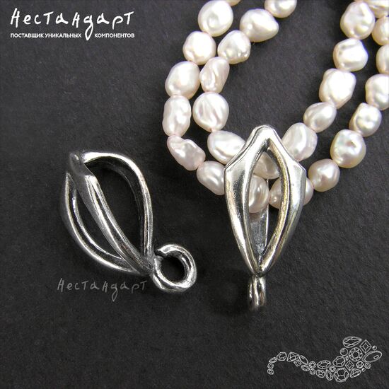 Бейл Blazon Silver Plated 20х9 мм, изображение 3