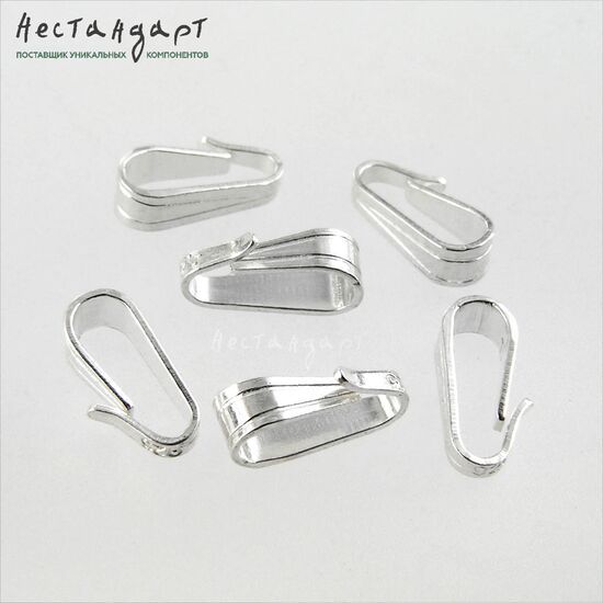 Бейл-держатель для кулона Clip Sterling Silver (11 мм), Размер: 11 мм, изображение 2