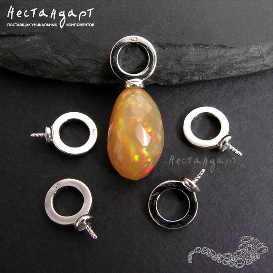 Бейл-подвеска Especial Sterling Silver Rhodium Plated 13 мм, изображение 3