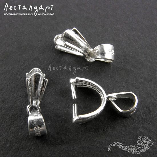 Бейл-держатель для кулона Antico Sterling Silver 15 мм, изображение 3