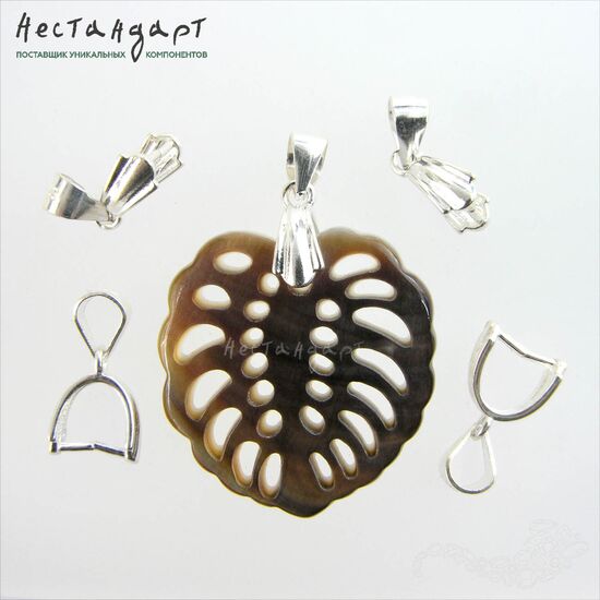 Бейл-держатель для кулона Antico Sterling Silver 15 мм, изображение 4