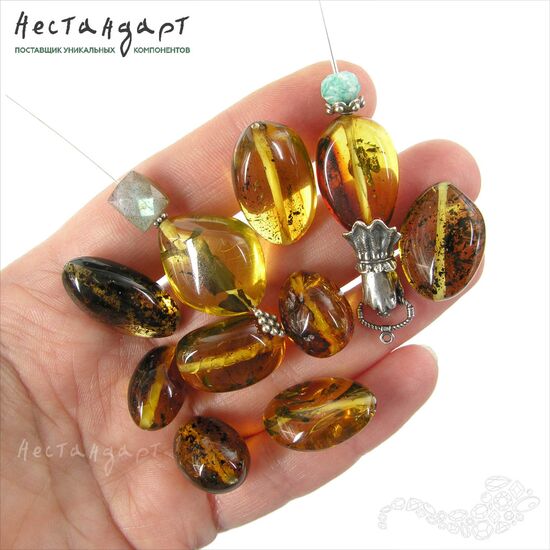 Янтарь натуральный Olive Native 19-25 мм, изображение 2