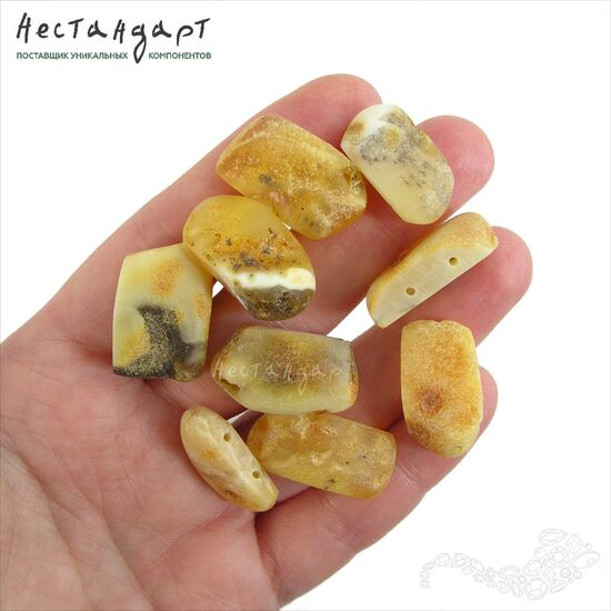 Янтарь натуральный Double Macchiato 21-24 мм, изображение 2