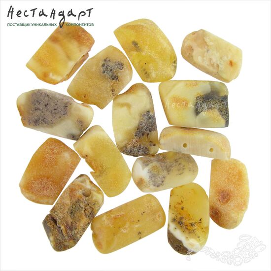 Янтарь натуральный Double Macchiato 21-24 мм, изображение 3