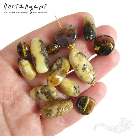 Янтарь натуральный Native Nuggets 10-23 мм (уп. 7 шт.), изображение 2