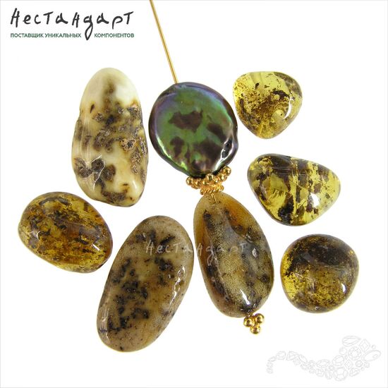 Янтарь натуральный Native Nuggets 10-23 мм (уп. 7 шт.), изображение 4