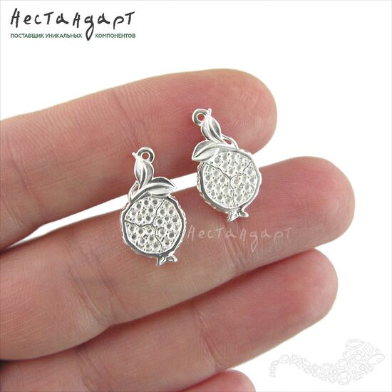 Подвеска Pomegranate Silver Plated 18,5 мм (левая), изображение 2