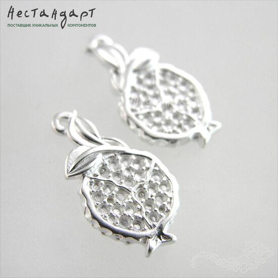 Подвеска Pomegranate Silver Plated 18,5 мм (левая), изображение 3