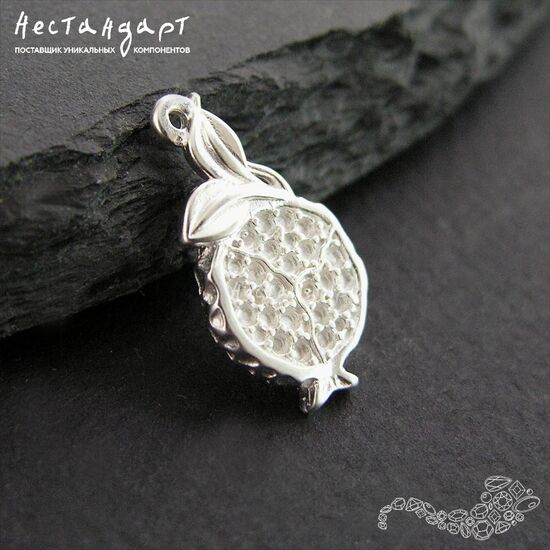 Подвеска Pomegranate Silver Plated 18,5 мм (левая), изображение 5