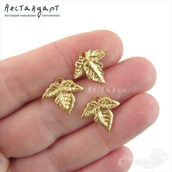 Подвеска Trefoil Gold Plated 15х14 мм, изображение 2