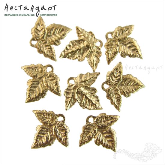 Подвеска Trefoil Gold Plated 15х14 мм, изображение 3